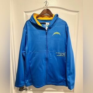 Los Angeles Chargers NFL Men’s Full Zip Hoodie, Size: XL